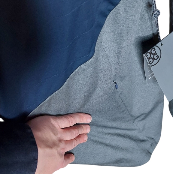 G/FORE Blue and Gray Performance Jacket - Picture 4 of 16